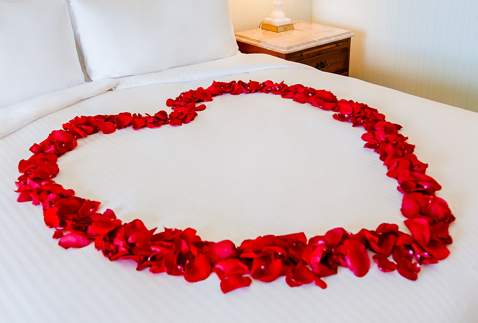 The Grand America Hotel Rose Petal Turndown Service With Choice of Red Rose Petals or Mixed