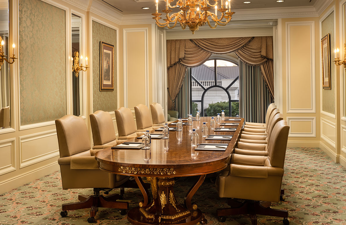 Ambassador Board Room at The Grand America on the Third Floor.