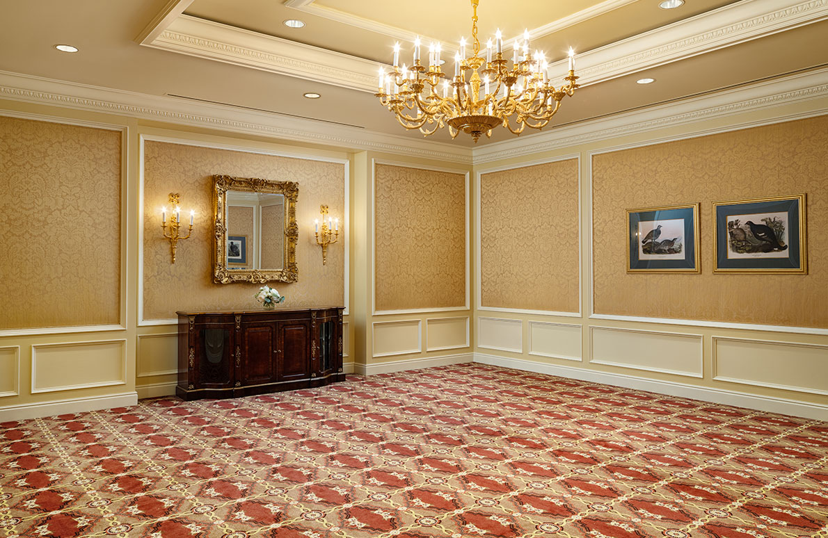 Tuscany meeting space with chairs on the third floor of The Grand America