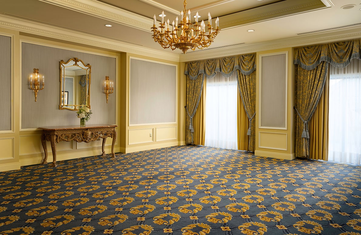 Versailles meeting space with chairs on the third floor of The Grand America