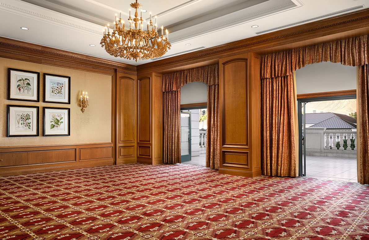 Vienna meeting space with chairs on the third floor of The Grand America