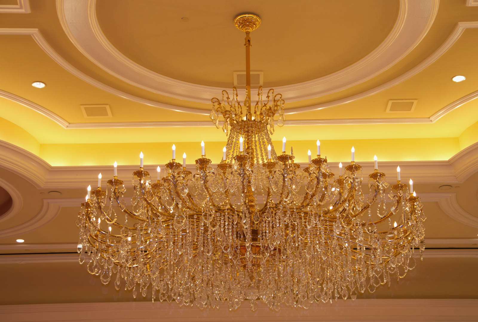 The Grand America;'s Moscatelli Chandelier