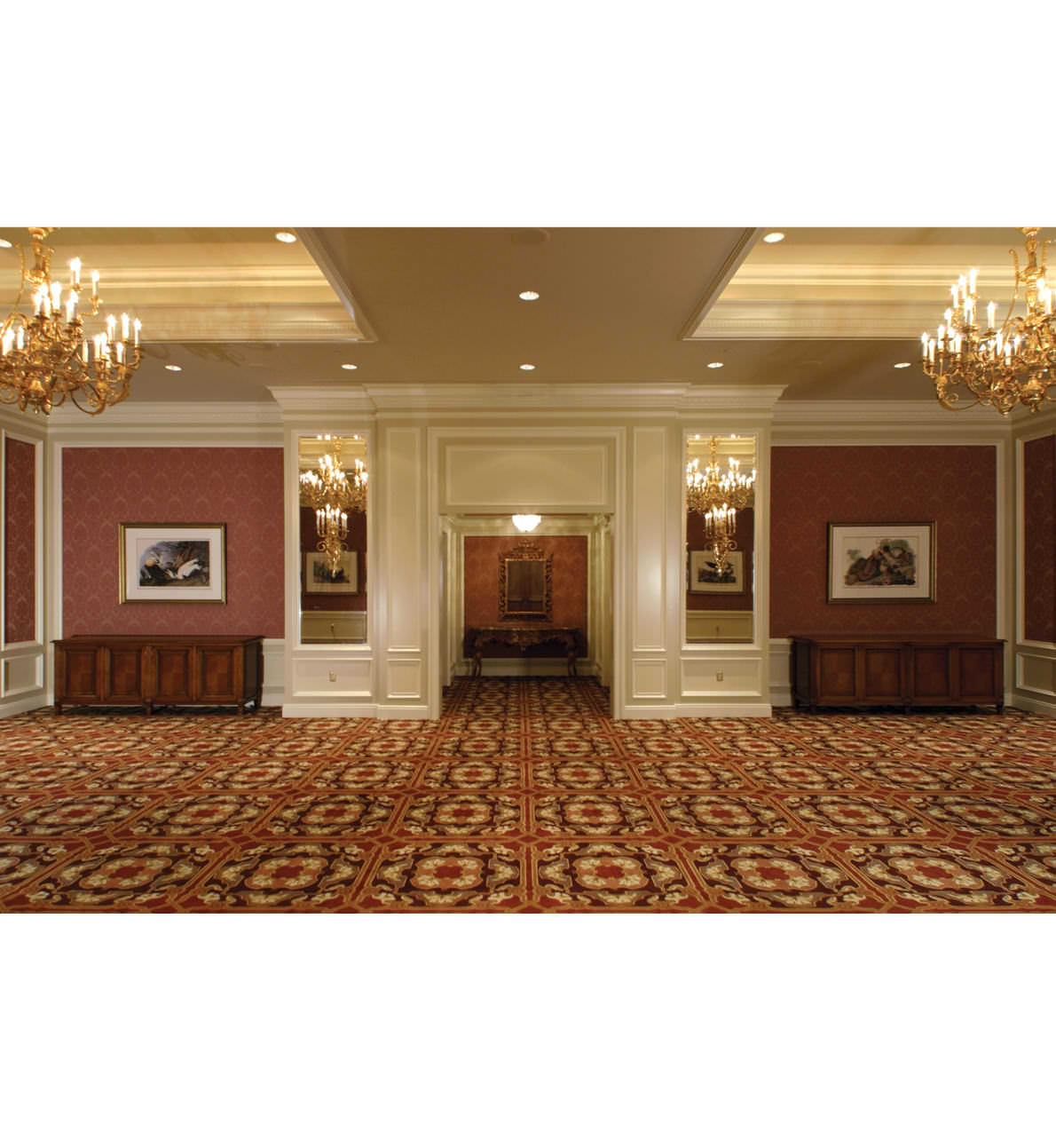 Audubon meeting space with tables and chairs at The Grand America on the Third Floor