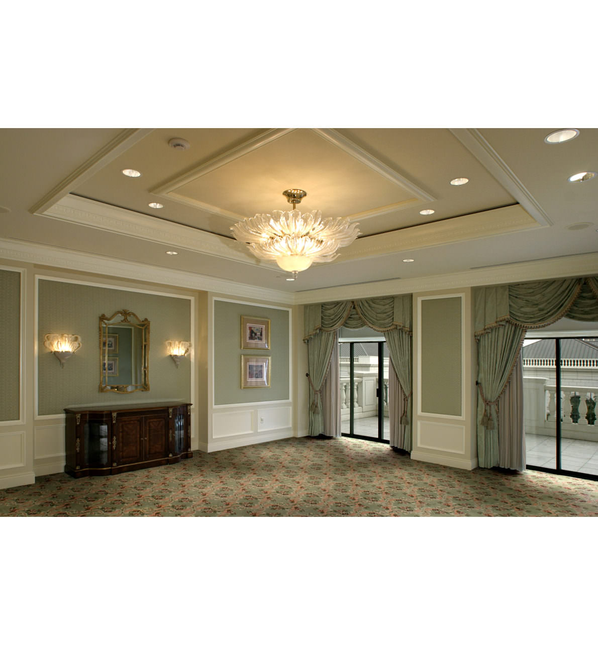 Sussex meeting space with chairs on the third floor of The Grand America