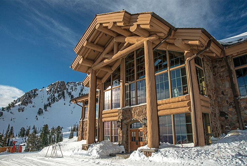 Needles lodge at Snowbasin Ski Resort in Utah.
