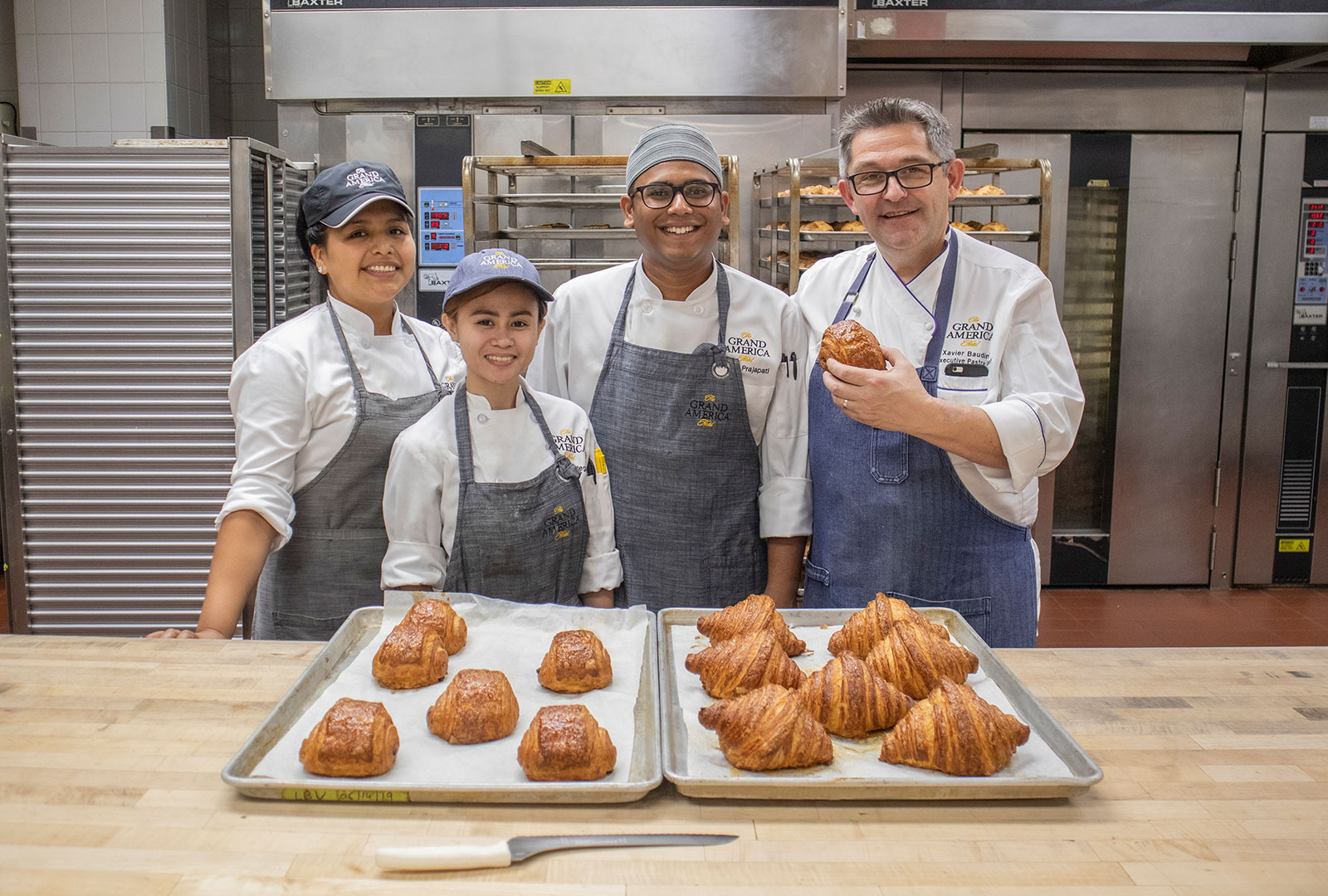 Four Members of The Grand America Hotel Pastry Kitchen Team