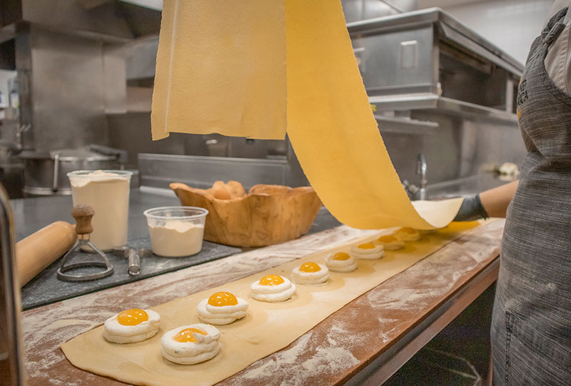 Grand Baker Preparing House-made Ravioli