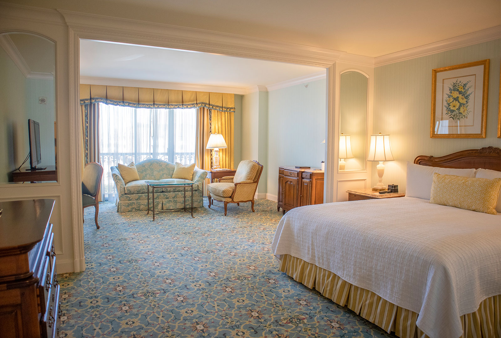 Premiere ADA Suite with Guest Bed and Living Room Area