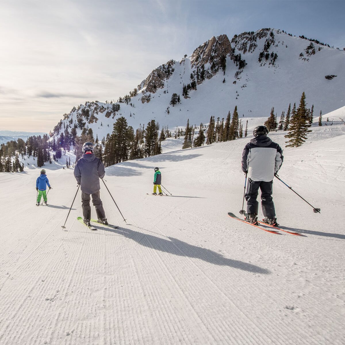 skiing